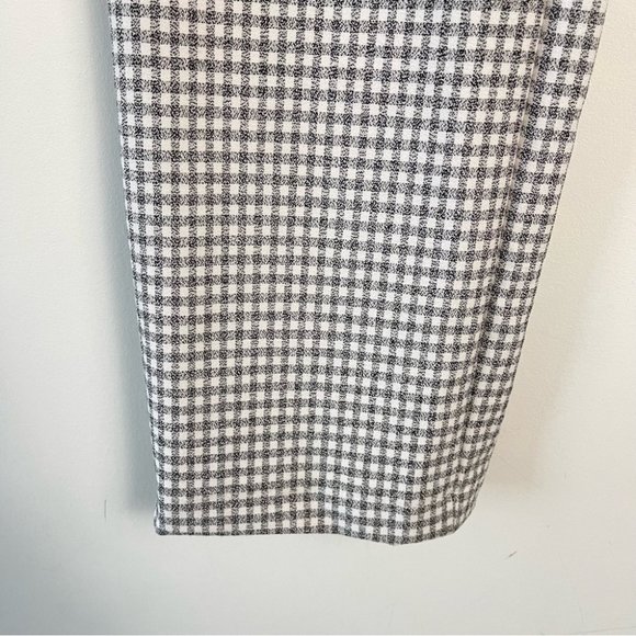 ❌SOLD❌ Aritzia Wilfred Kick Flare Pant High-Waisted Gingham Trouser Pant size 6 - Picture 7 of 11